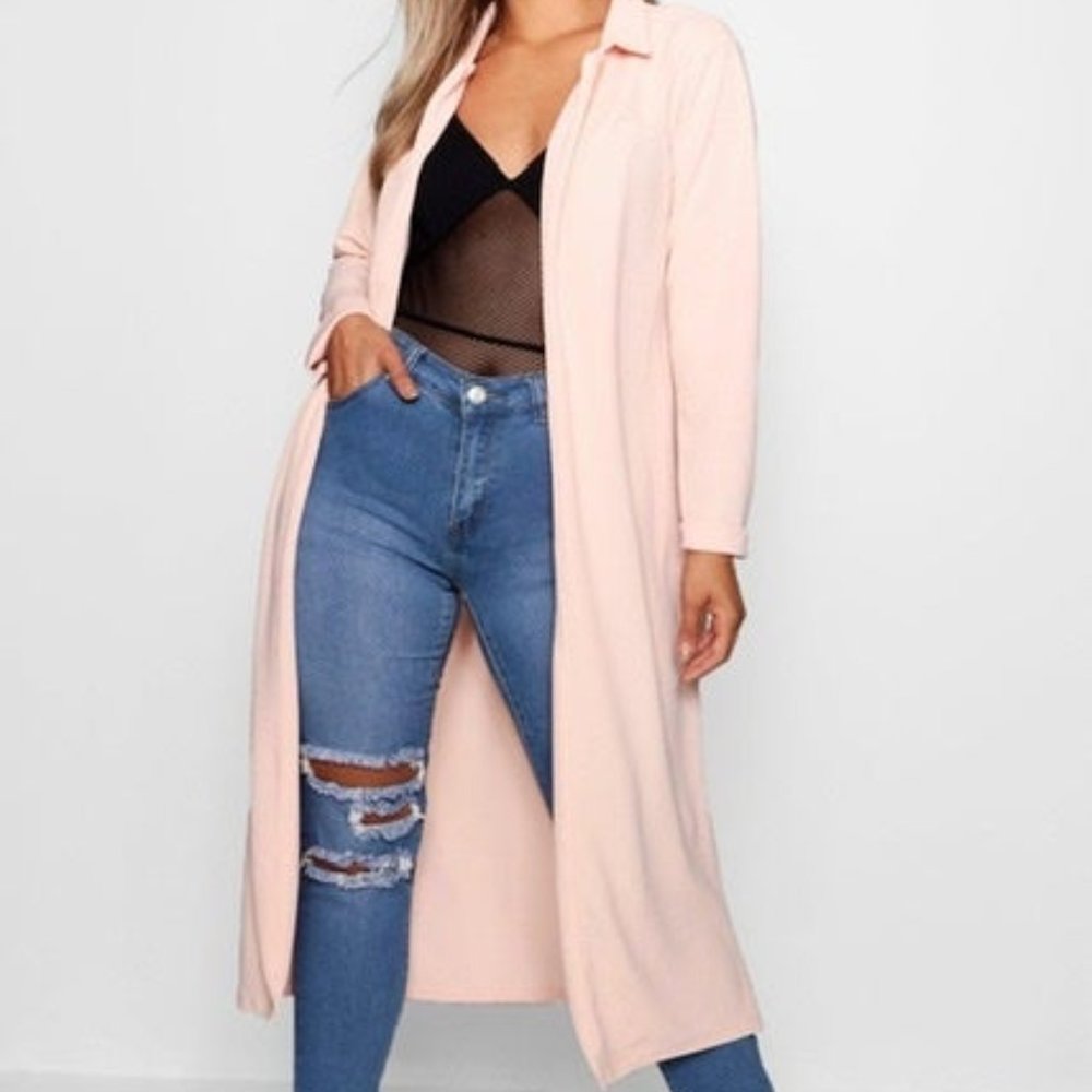 COPY - Plus Crepe Longline Duster